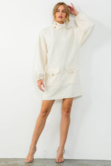 Long Sleeve Textured Dress