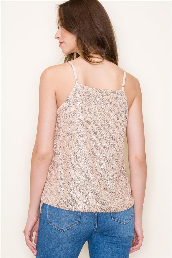 Sequined Cami Tank Top