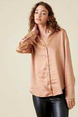 Button Down Silky Shirt