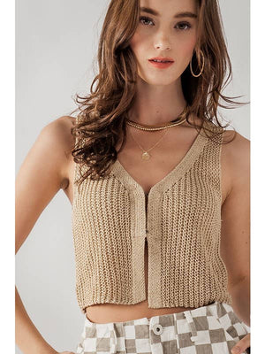 Urban Daizy - MAISIE CROTCHET BOHO CROP TOPS