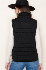 Quilted Solid Padding Vest