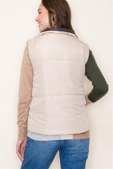 Reversible Solid Padding Vest