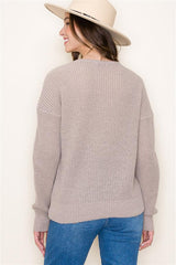 Light Weight V Neck Pullover Sweater