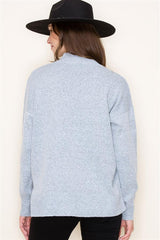 Texture Blocked Pullover Sweater