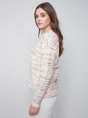 Sweater with Decorative Stitching