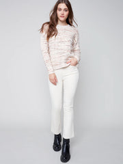 Sweater with Decorative Stitching