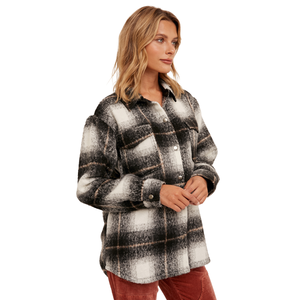 Plaid Button Down Shacket