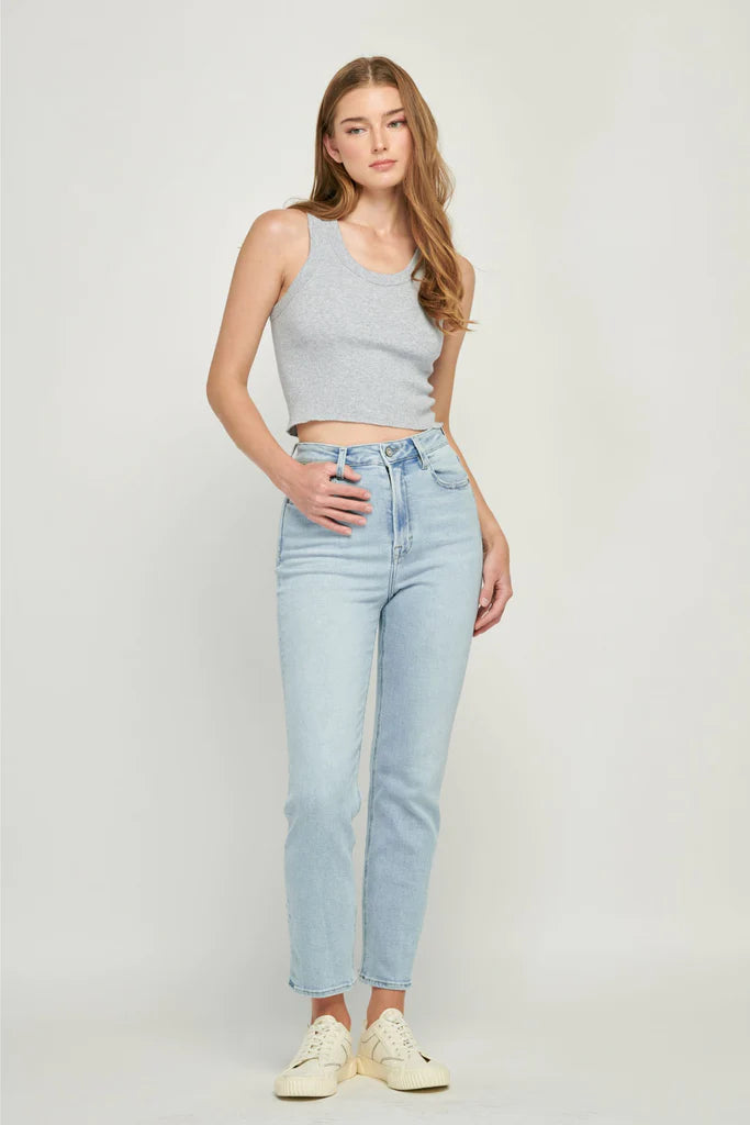 HIDDEN Happi Cropped Flare Stretch Jean - Women's Jeans in Light