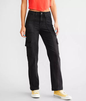 Cropped Cargo Jeans