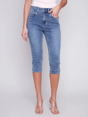 Knee High Capri Denim Pant