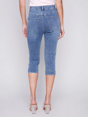 Knee High Capri Denim Pant