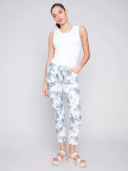 Printed Pull On Crinkle Jogger