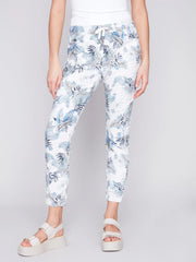 Printed Pull On Crinkle Jogger