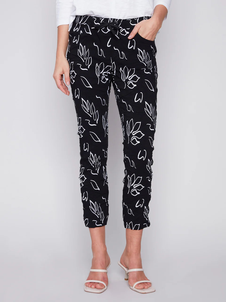 Printed Pull On Crinkle Jogger – The Unique Boutique