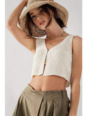 Urban Daizy - MAISIE CROTCHET BOHO CROP TOPS