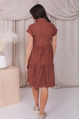 Rust Colored Corderoy Dress