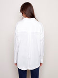 Loose Poplin Shirt - White