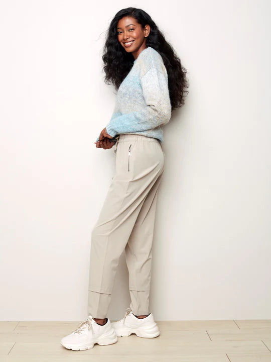 Greige Techno Pants – The Unique Boutique